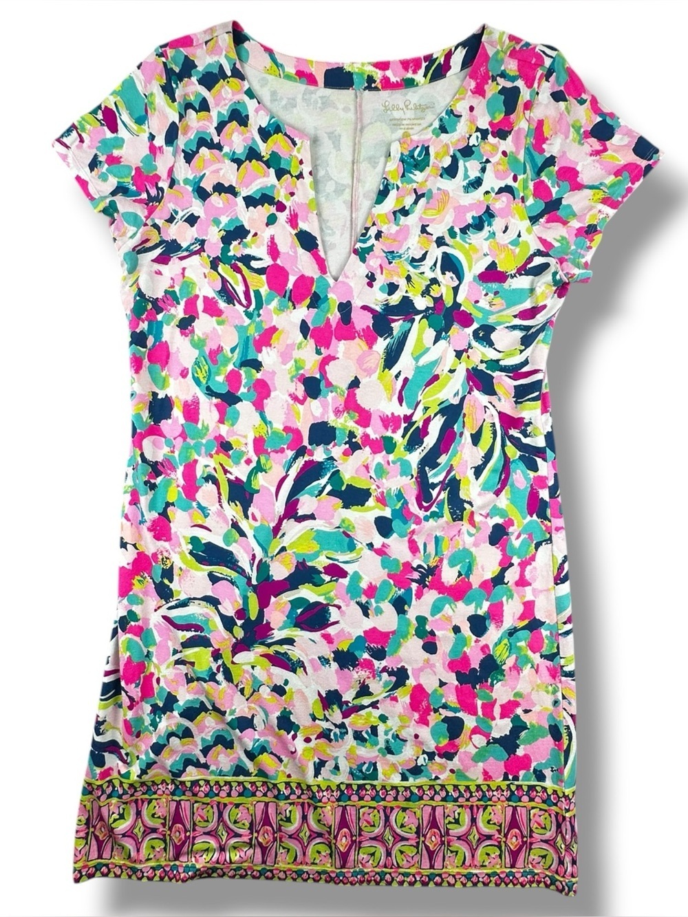 Lilly Pulitzer Sophiletta Dress Pina Colada Club Size L NWT